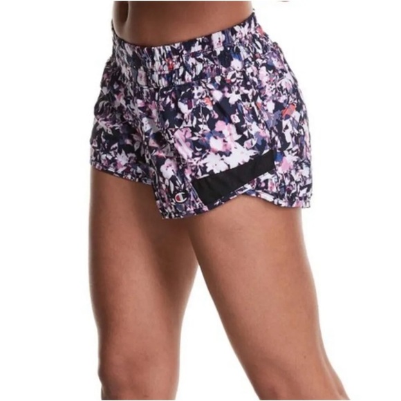 Women's Champion Medium 8 - 10 Shorts Sport Pattern Activewear Athletic Actively - Picture 4 of 12